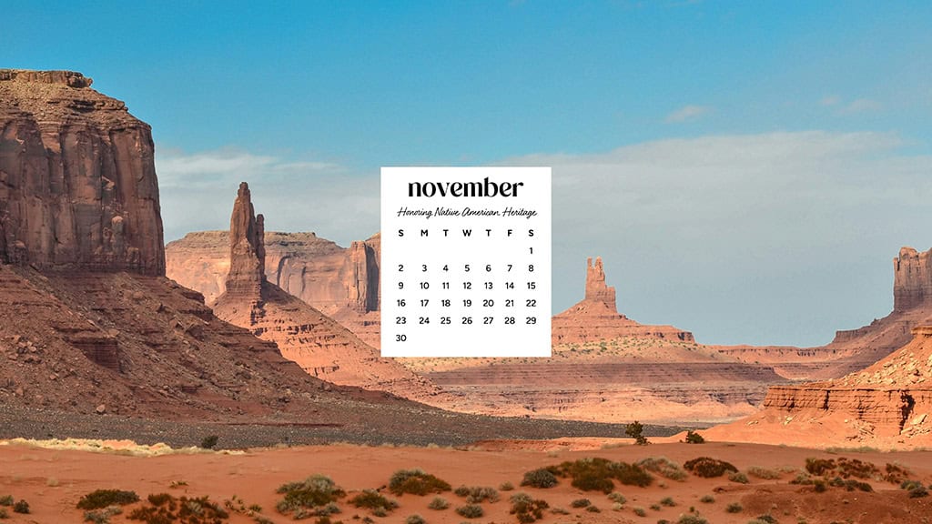 November 2025 Wallpapers – 56 Free Phone &amp; Desktop Calendars + Native American Heritage Month!, Oh So Lovely Blog