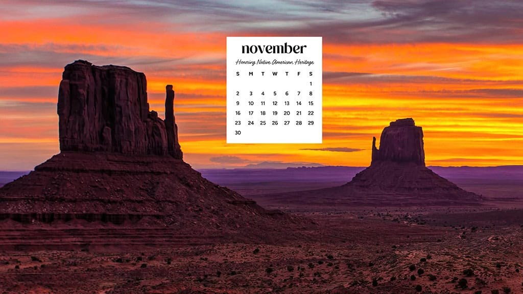November 2025 Wallpapers – 56 Free Phone &amp; Desktop Calendars + Native American Heritage Month!, Oh So Lovely Blog